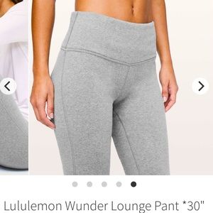 Lululemon Wunder Lounge Pant - Cotten Fleece